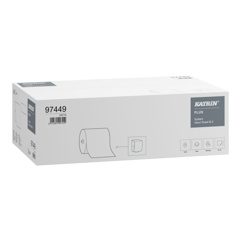 97449_KATRIN PLUS SYSTEM M RĘCZNIK PAPIEROWY W ROLCE DO PODAJNIKA