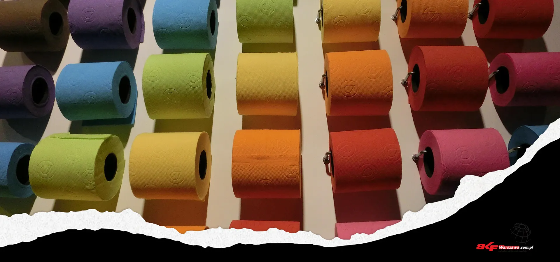 kolorowe papiery toaletowe