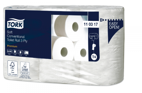 Tork papier toaletowy do dozownika z automatyczną zmianą rolek miękki Premium – 3 warstwy