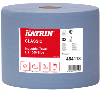 Katrin Czyściwa przemysłowe papierowe Katrin Classic Industrial Towel L2 Blue
